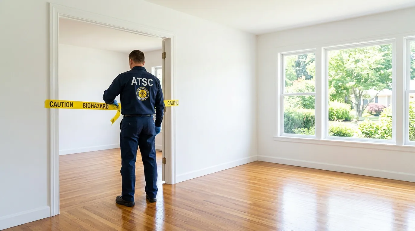 Certified biohazard cleanup crew performing Crime Scene Cleanup in Lexington