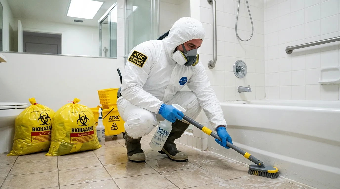 Decontamination equipment deployed for Blood Cleanup in Lexington